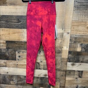 NWT Glyder High Waist Pure Legging Cherry Tie-Dye Women's Size Small